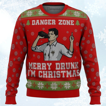 Merry Drunk I’m Christmas Sterling Archer Ugly Christmas Sweater For Men & Women Christmas Gift Sweater BH173 - WeCustomit