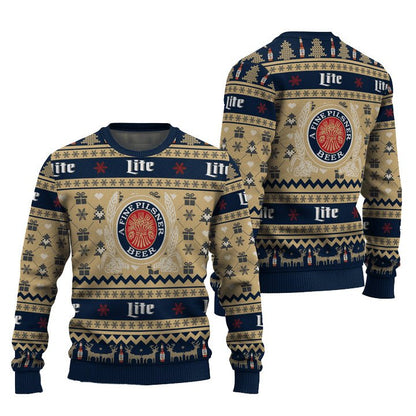 Miller Life Snowing Christmas Ugly Sweater - WeCustomit