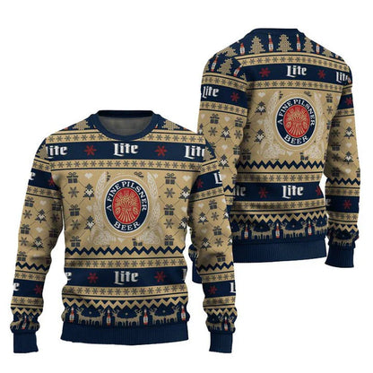 Miller Life Snowing Christmas Ugly Sweater - WeCustomit