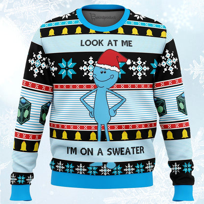 Mr. Meeseeks Ugly Christmas Sweater For Men & Women Christmas Gift Sweater PT310 - WeCustomit