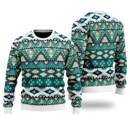 Native American Ugly Christmas Sweater For Men & Women Christmas Gift Sweater US2332 - WeCustomit
