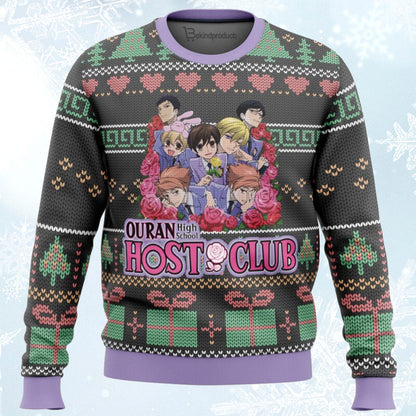 Ouran High School Ugly Christmas Sweater For Men & Women Christmas Gift Sweater BH329 - WeCustomit