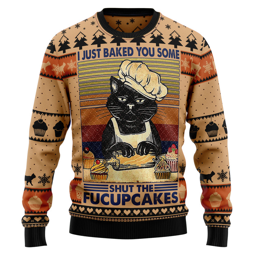Shut The Fucupcakes Ugly Christmas Sweater For Men & Women Christmas Gift Sweater US3454 - WeCustomit