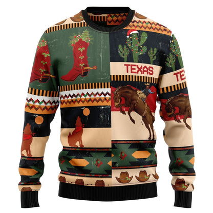 Texas Christmas Ugly Christmas Sweater For Men & Women Christmas Gift Sweater US2177 - WeCustomit