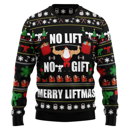 No Lift No Gift Ugly Christmas Sweater For Men & Women Christmas Gift Sweater US1536 - WeCustomit