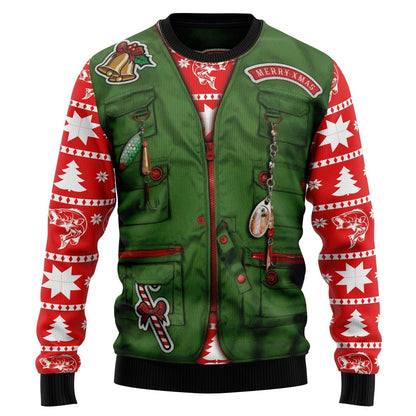 Merry Fishmas Ugly Christmas Sweater For Men & Women Christmas Gift Sweater US3014 - WeCustomit