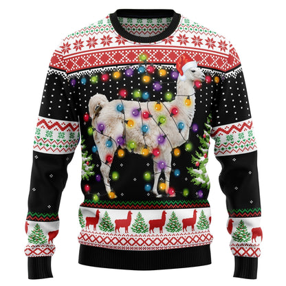 Llama Hit Ugly Christmas Sweater For Men & Women Christmas Gift Sweater US2391 - WeCustomit
