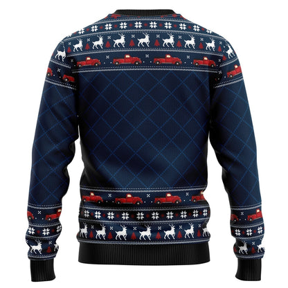 Vintage Red Truck Ugly Christmas Sweater For Men & Women Christmas Gift Sweater US2458 - WeCustomit