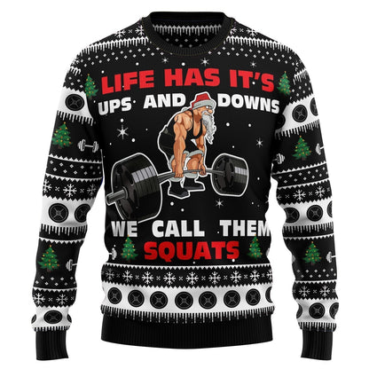 Santa Claus Love Gym Ugly Christmas Sweater For Men & Women Christmas Gift Sweater US3519 - WeCustomit