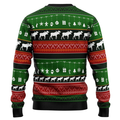 Merry ChristMoose Ugly Christmas Sweater For Men & Women Christmas Gift Sweater US3173 - WeCustomit