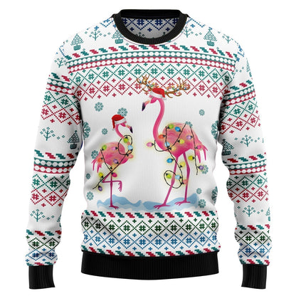 Flamingo Christmas Reunion Ugly Christmas Sweater For Men & Women Christmas Gift Sweater US3203 - WeCustomit