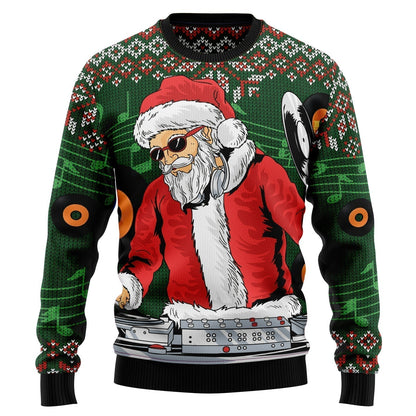 Santa Claus DJ Ugly Christmas Sweater For Men & Women Christmas Gift Sweater US3213 - WeCustomit