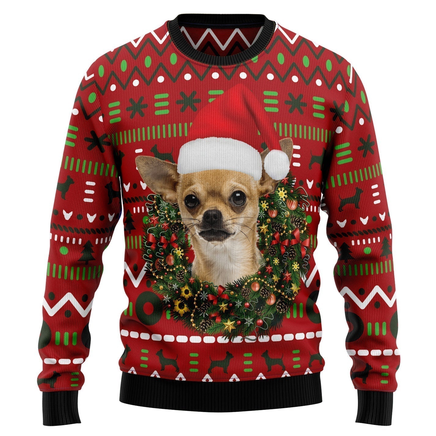 Playful My Dog Merry Christmas Ugly Christmas Sweater For Men & Women Christmas Gift Sweater US3314 - WeCustomit