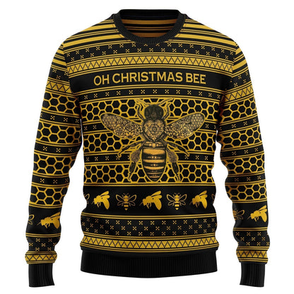 Oh Christmas Bee Ugly Christmas Sweater For Men & Women Christmas Gift Sweater US3324 - WeCustomit