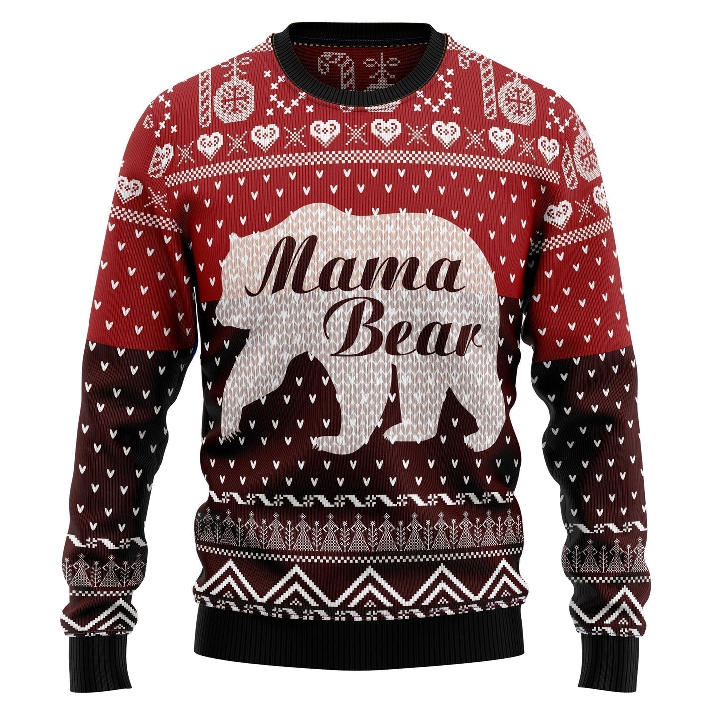 Mama Bear Ugly Christmas Sweater For Men & Women Christmas Gift Sweater US3154 - WeCustomit