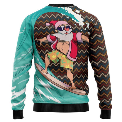 Jingle Bells Surfing Swells Ugly Christmas Sweater For Men & Women Christmas Gift Sweater US3517 - WeCustomit