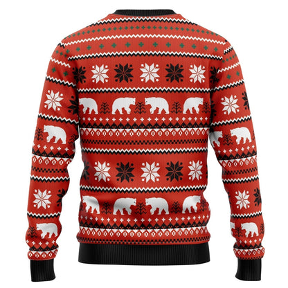 Let‘s Glow Polar Bear Ugly Christmas Sweater For Men & Women Christmas Gift Sweater US3516 - WeCustomit