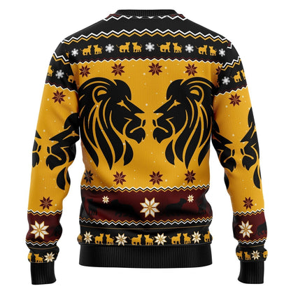 Lion Xmas Ugly Christmas Sweater For Men & Women Christmas Gift Sweater US3151 - WeCustomit