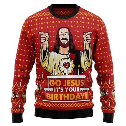 It's Your Birthday Ugly Christmas Sweater For Men & Women Christmas Gift Sweater US3161 - WeCustomit