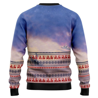 Cowboy Santa Claus Ugly Christmas Sweater For Men & Women Christmas Gift Sweater US3196 - WeCustomit