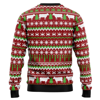Cow Mooey Christmas Ugly Christmas Sweater For Men & Women Christmas Gift Sweater US3302 - WeCustomit