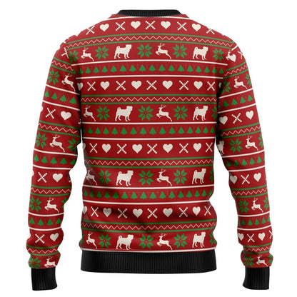 Dog Reindeer Ugly Christmas Sweater For Men & Women Christmas Gift Sweater US2953 - WeCustomit