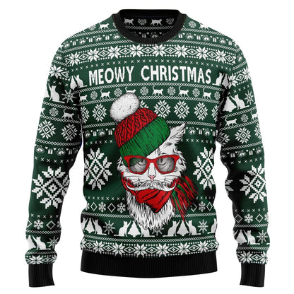 Meowy Christmas Ugly Christmas Sweater For Men & Women Christmas Gift Sweater US3019 - WeCustomit