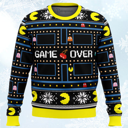 Pacman Ugly Christmas Sweater For Men & Women Christmas Gift Sweater PT463 - WeCustomit