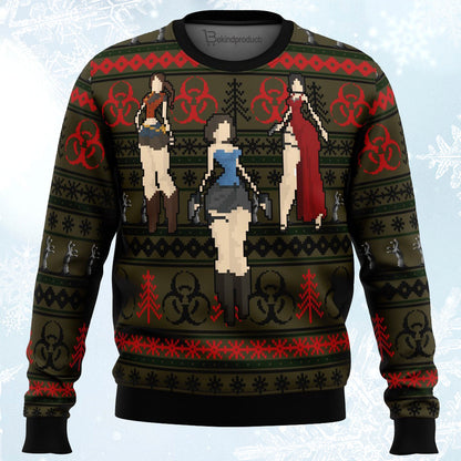 Resident Evil Ugly Christmas Sweater For Men & Women Christmas Gift Sweater PT024 - WeCustomit