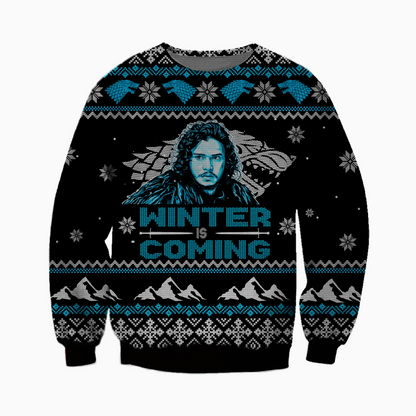 Winter Is Coming Ugly Christmas Sweater For Men & Women Christmas Gift Sweater CEE032 - WeCustomit