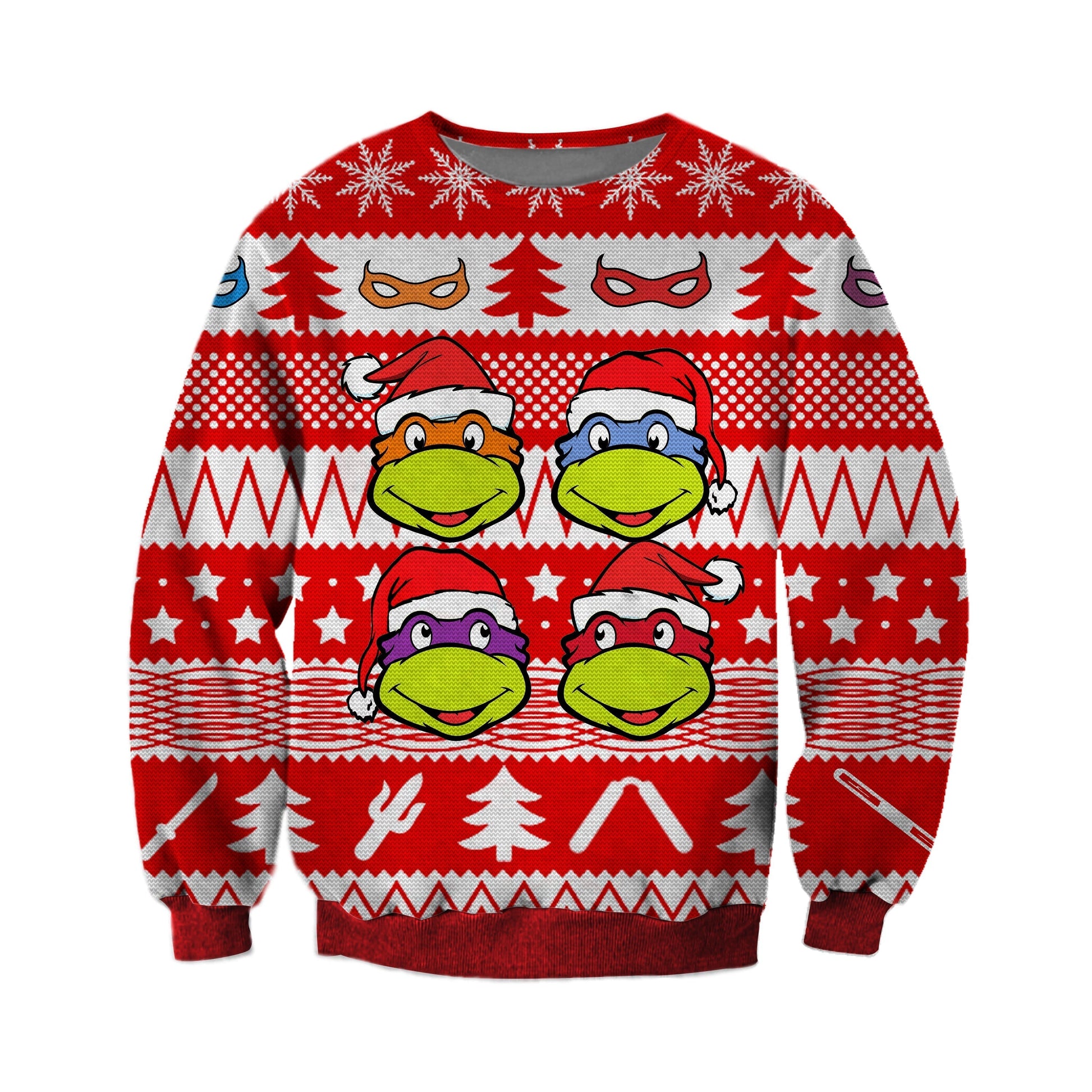 Ninja Turtles Ugly Christmas Sweater For Men & Women Christmas Gift Sweater CEE087 - WeCustomit
