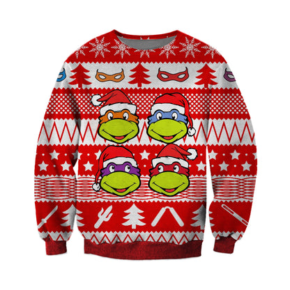 Ninja Turtles Ugly Christmas Sweater For Men & Women Christmas Gift Sweater CEE087 - WeCustomit