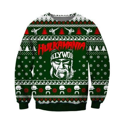 Hulkamania Ugly Christmas Sweater For Men & Women Christmas Gift Sweater CEE093 - WeCustomit