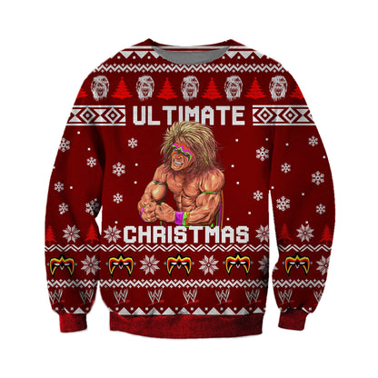 Red Ultimate Christmas Ugly Christmas Sweater For Men & Women Christmas Gift Sweater CEE095 - WeCustomit