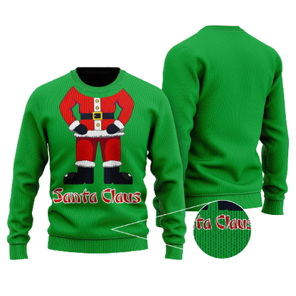 Santa Claus Ugly Christmas Sweater For Men & Women Christmas Gift Sweater US1262 - WeCustomit
