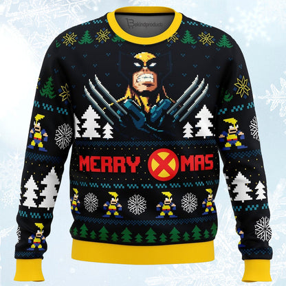 Santa Claws Wolverine Ugly Christmas Sweater For Men & Women Christmas Gift Sweater PT050 - WeCustomit