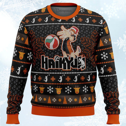 Shōyō Hinata Haikyuu Ugly Christmas Sweater For Men & Women Christmas Gift Sweater PT048 - WeCustomit