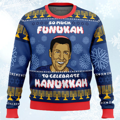 So Much Funukah Adam Sandler Ugly Christmas Sweater For Men & Women Christmas Gift Sweater BH492 - WeCustomit