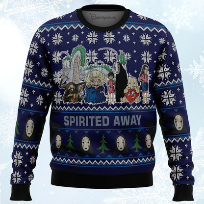 Studio Ghibli Spirited Away Squad Ugly Christmas Sweater For Men & Women Christmas Gift Sweater PT247 - WeCustomit