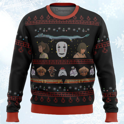 Spirited Ugly Christmas Sweater For Men & Women Christmas Gift Sweater PT582 - WeCustomit