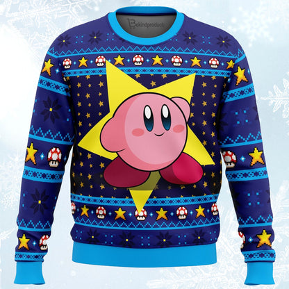 The Pink Hero Kirby’s Dream Land Ugly Christmas Sweater For Men & Women Christmas Gift Sweater PT126 - WeCustomit