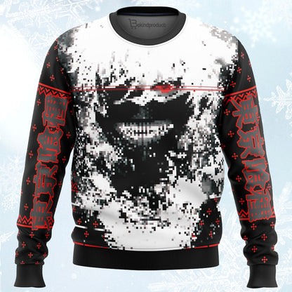 Tokyo Ghoul Kaneki Splatter Ugly Christmas Sweater For Men & Women Christmas Gift Sweater PT354 - WeCustomit
