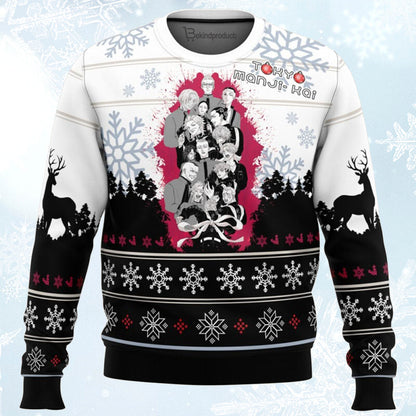 Toman Tokyo Revengers Ugly Christmas Sweater For Men & Women Christmas Gift Sweater BH405 - WeCustomit