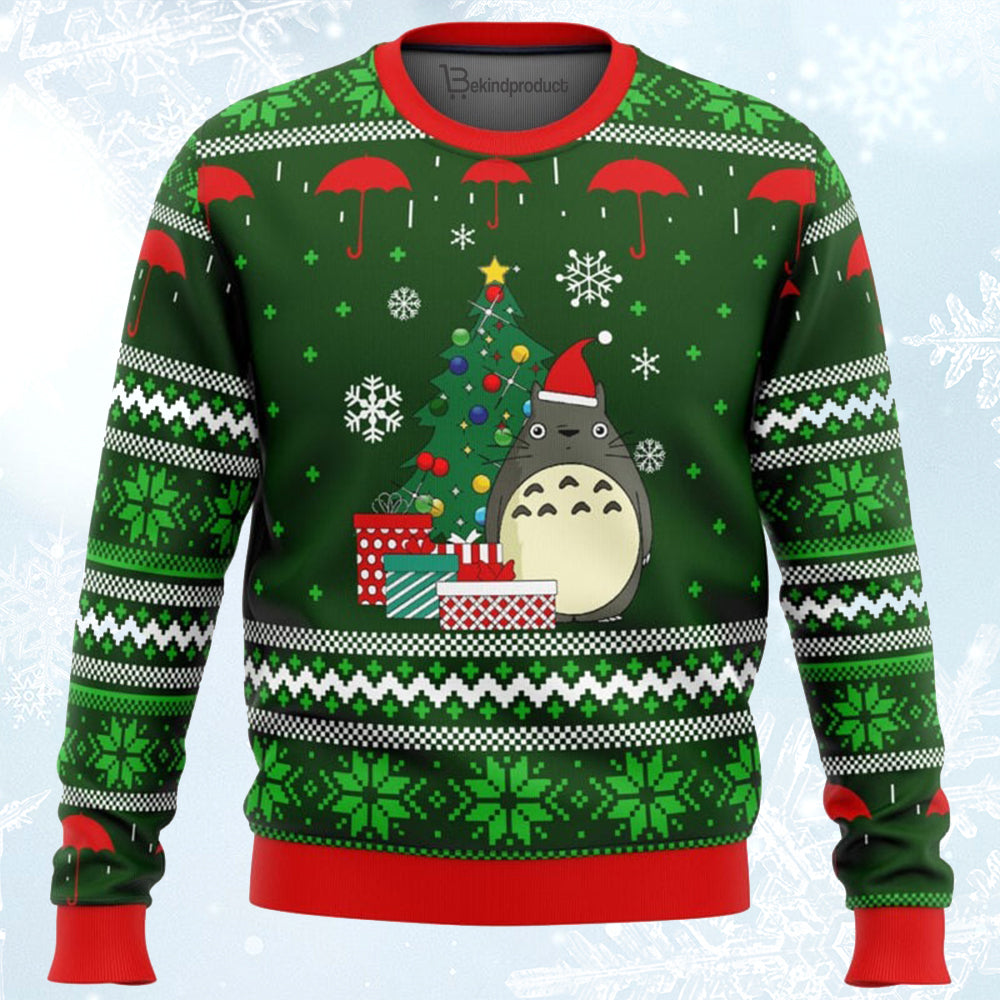 Toto Gifts My Neighbor Totoro Ugly Christmas Sweater For Men & Women Christmas Gift Sweater BH044 - WeCustomit