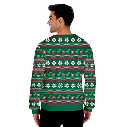 Dinasour Funny Ugly Christmas Sweater - WeCustomit