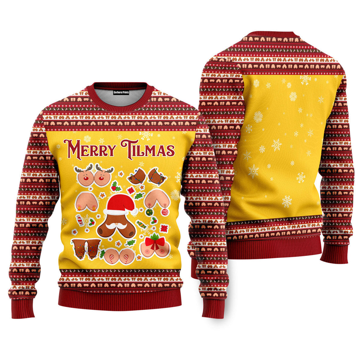 Merry Tilmas Funny Ugly Christmas Sweater - WeCustomit