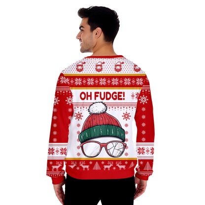 Oh Fudge! Funny Ugly Christmas Sweater - WeCustomit