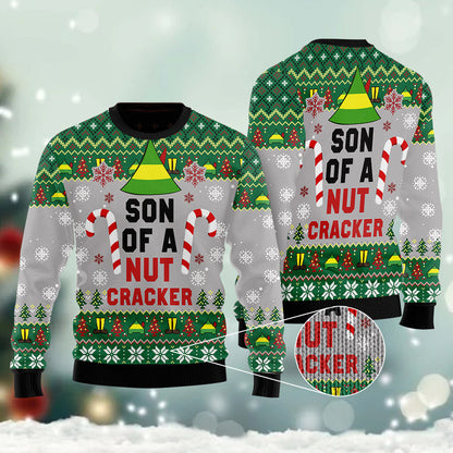Son Of A Nut Cracker Ugly Christmas Sweater For Men & Women Christmas Gift Sweater US1323 - WeCustomit