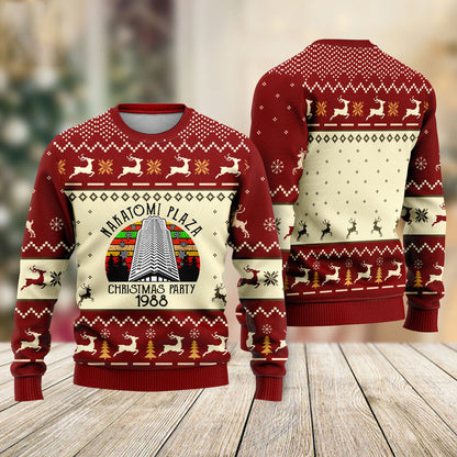 Nakatomi Plaza Ugly Christmas Sweater For Men & Women Christmas Gift Sweater US2076 - WeCustomit