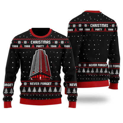Nakatomi Plaza Ugly Christmas Sweater For Men & Women Christmas Gift Sweater US2078 - WeCustomit